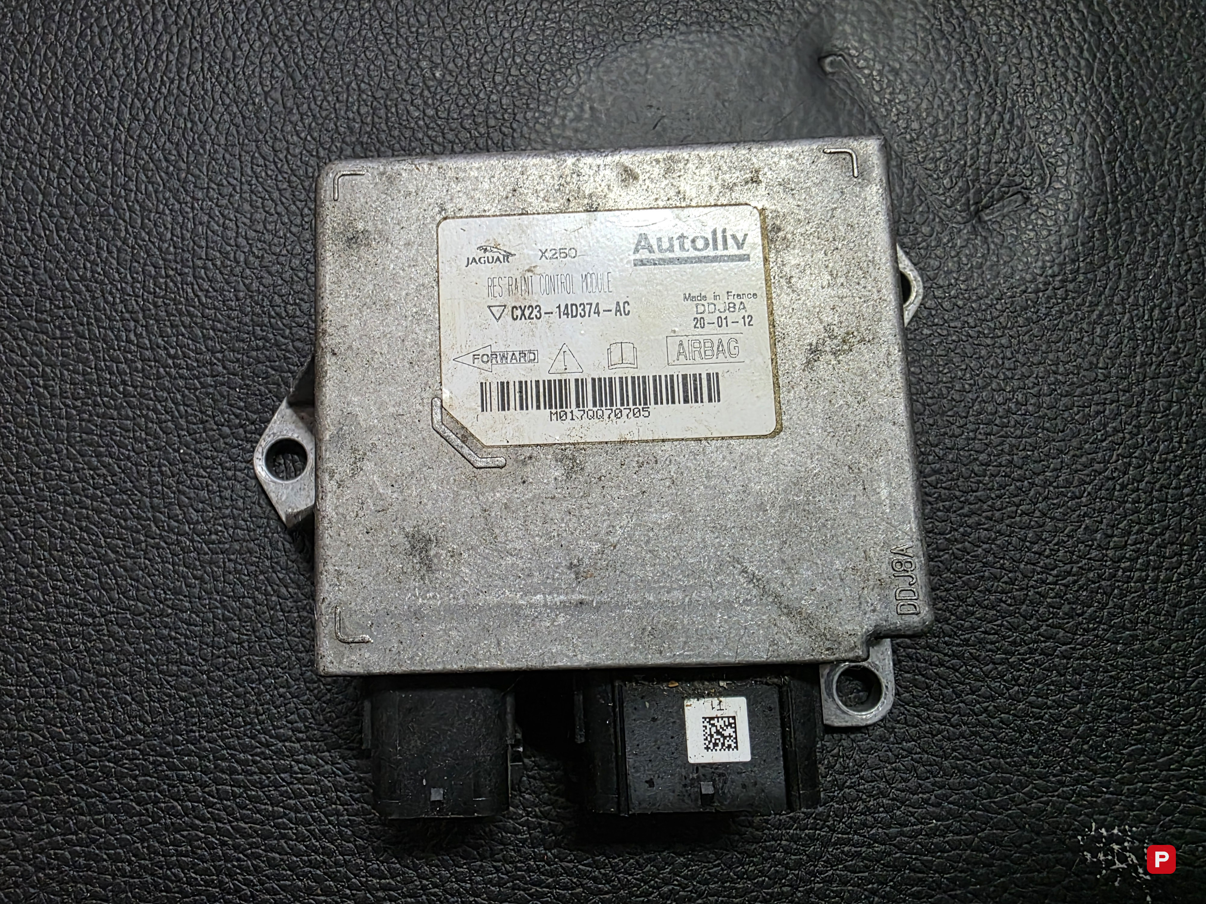 XF Airbag - Control Module — Jaguar XF 2012–2015 — PTV-000453