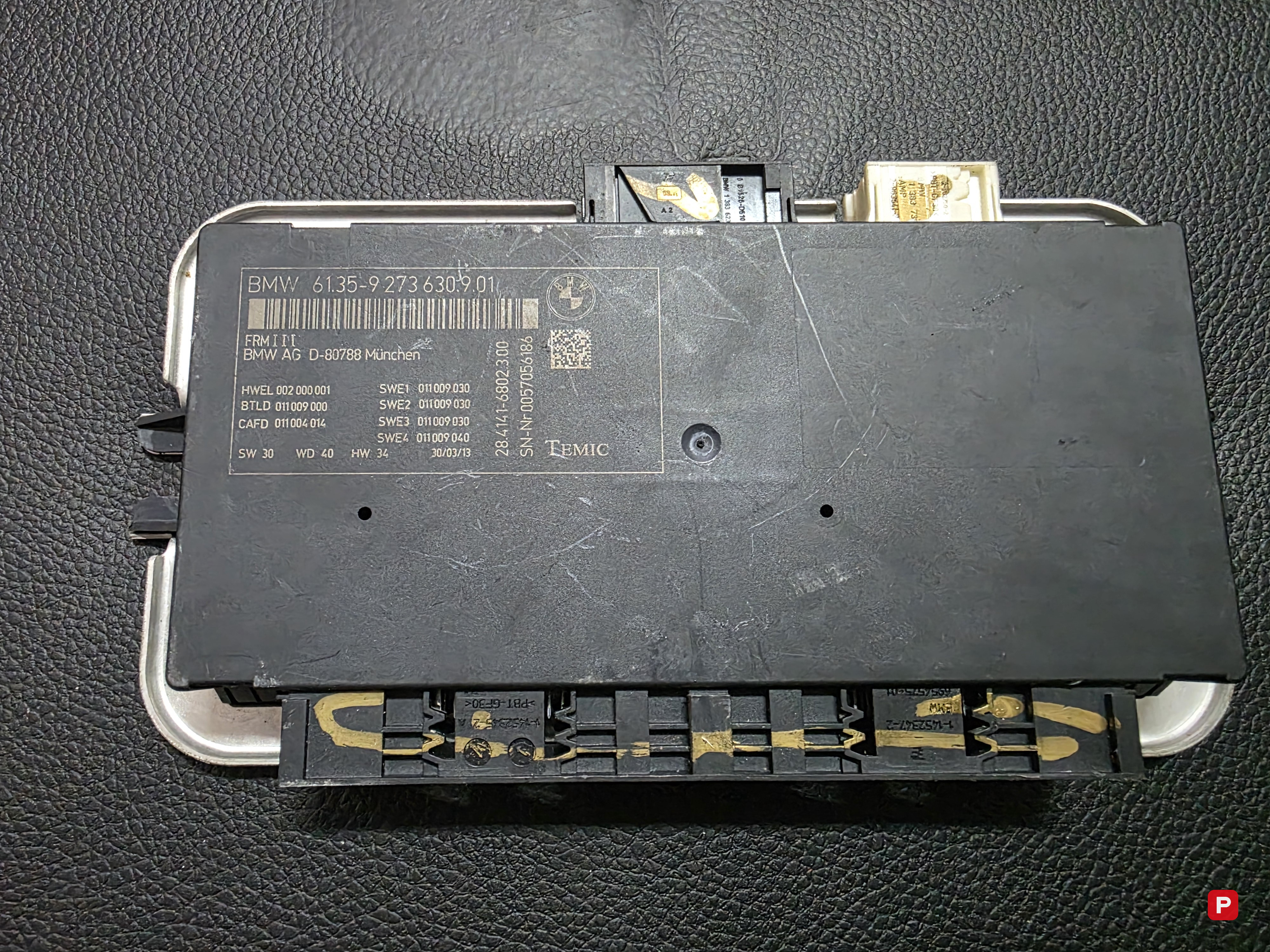 FRM (footwell control module) — Bmw 650I F12 — PTV-000464