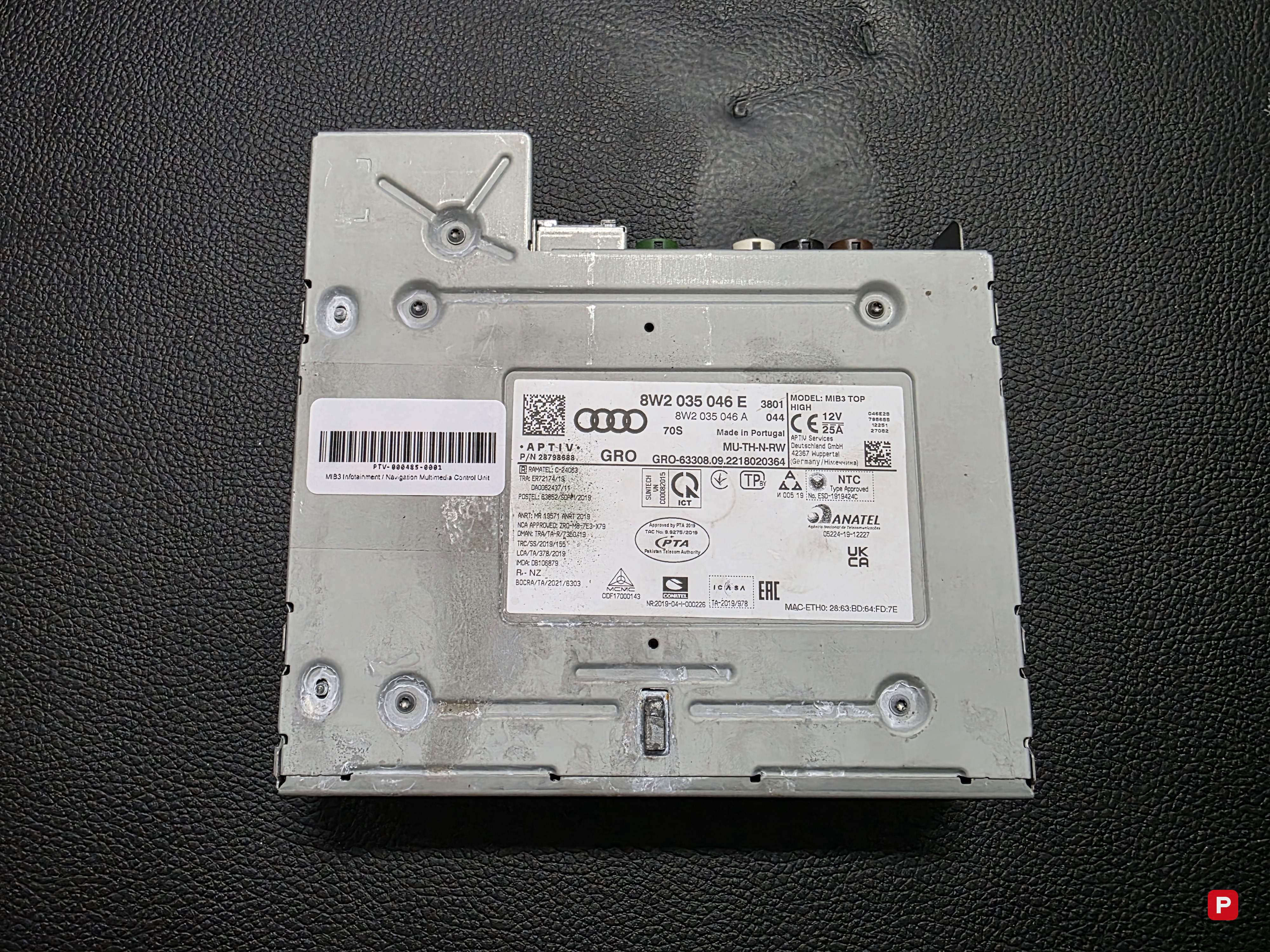 MIB3 Infotainment / Navigation Multimedia Control Unit — AUDI A4 B9 2020–2027 — PTV-000485