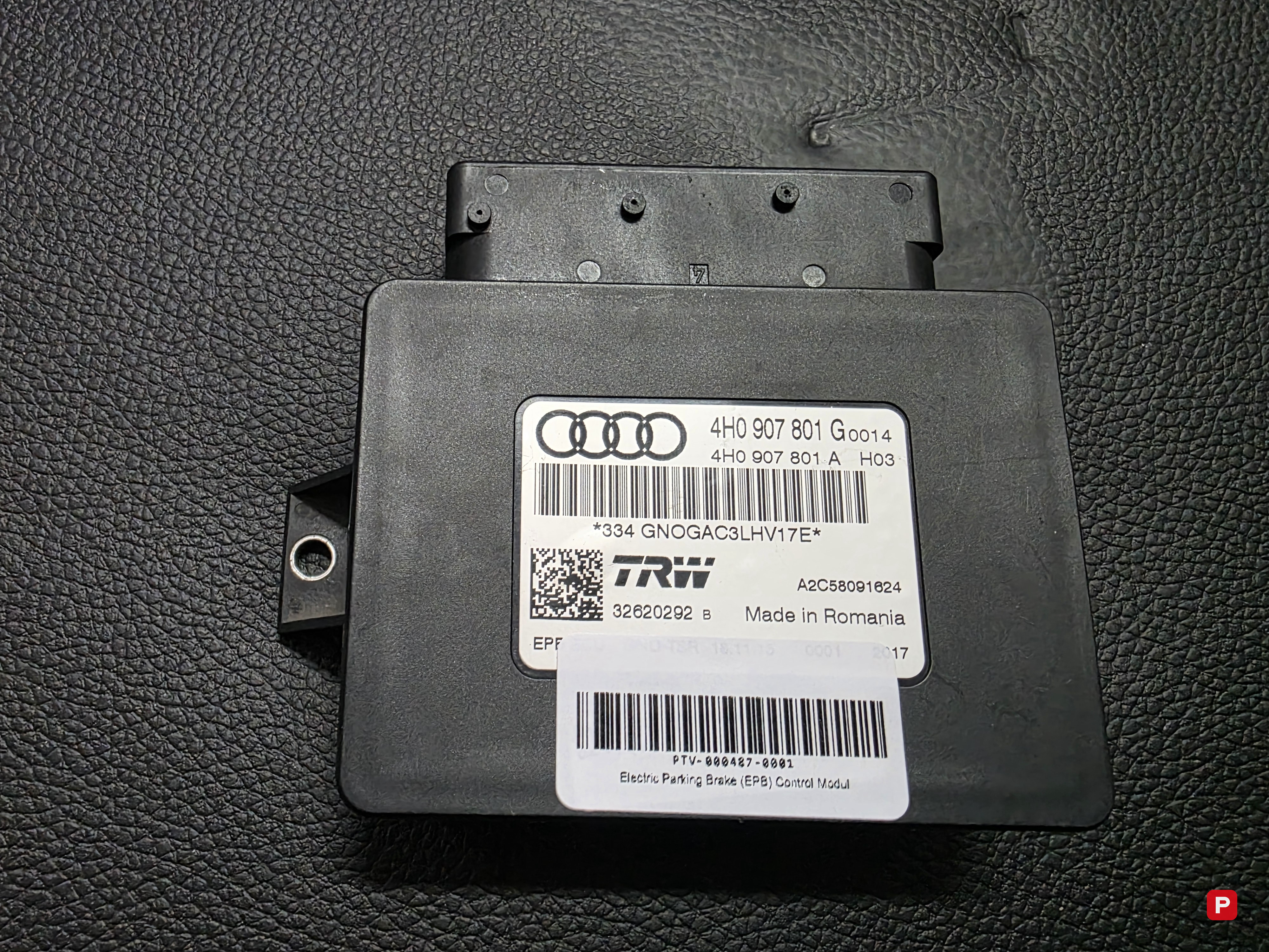 Electric Parking Brake (EPB) Control Modul — AUDI A6 C7 — PTV-000487