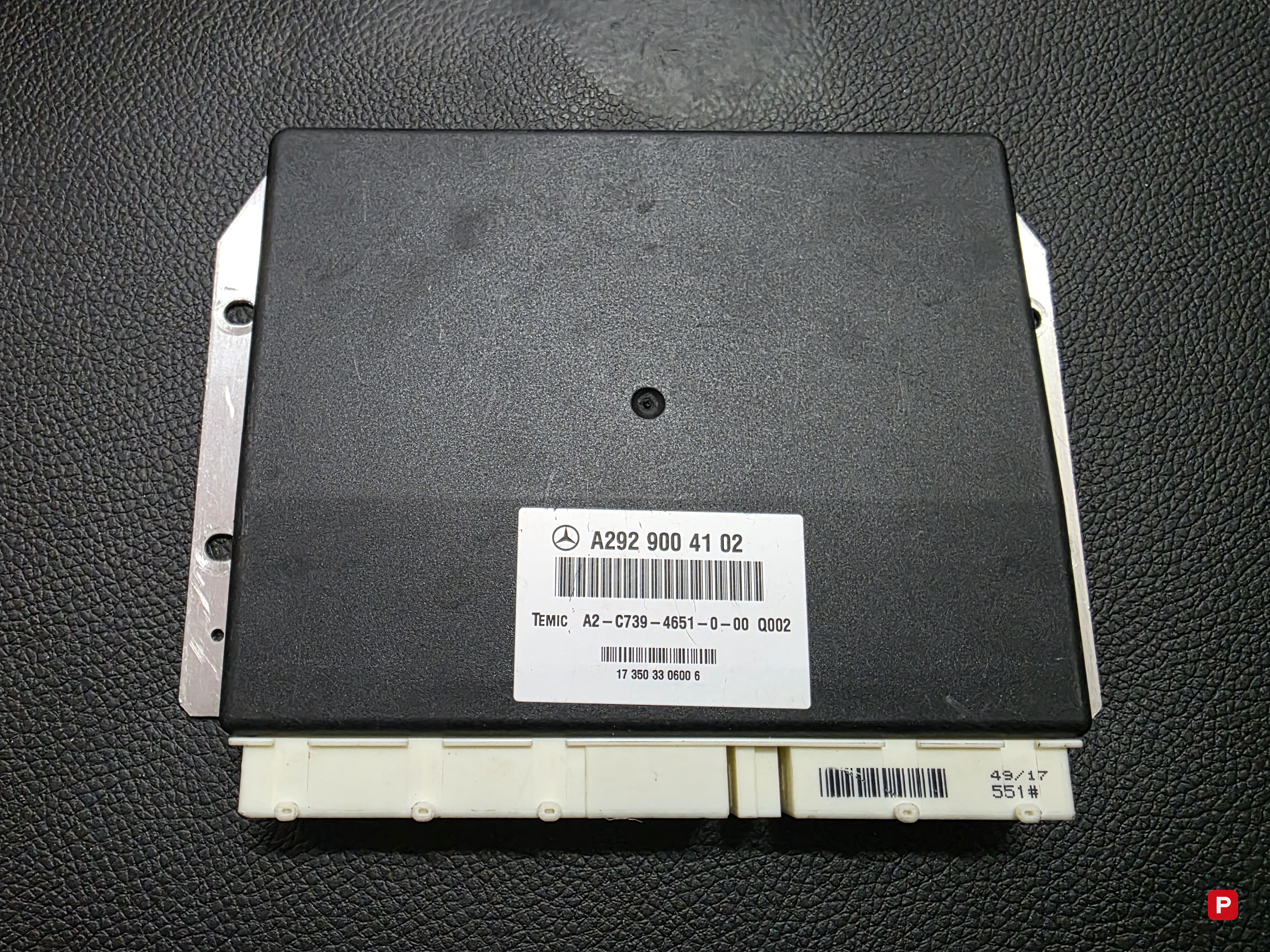 Air suspension control module — Mercedes GLE 2015–2026 — PTV-000499